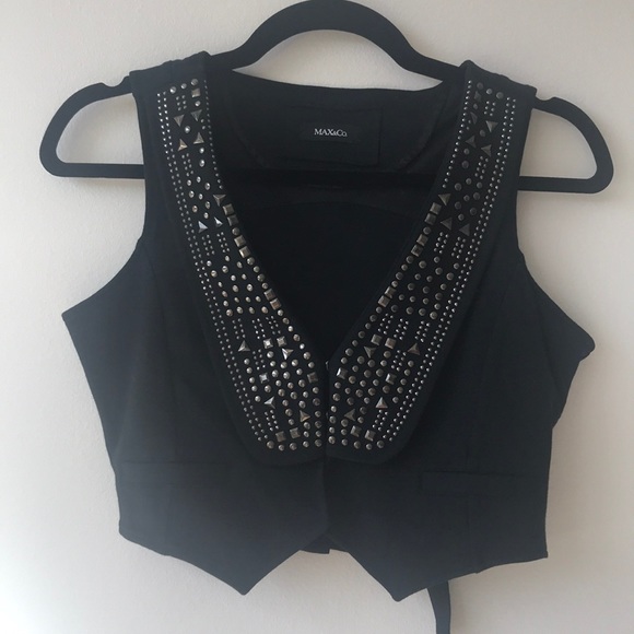 Max & Co Black metals stone vest - Picture 2 of 9